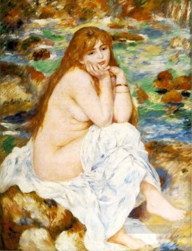 座って入浴するピエール・オーギュスト・ルノワール Oil Paintings